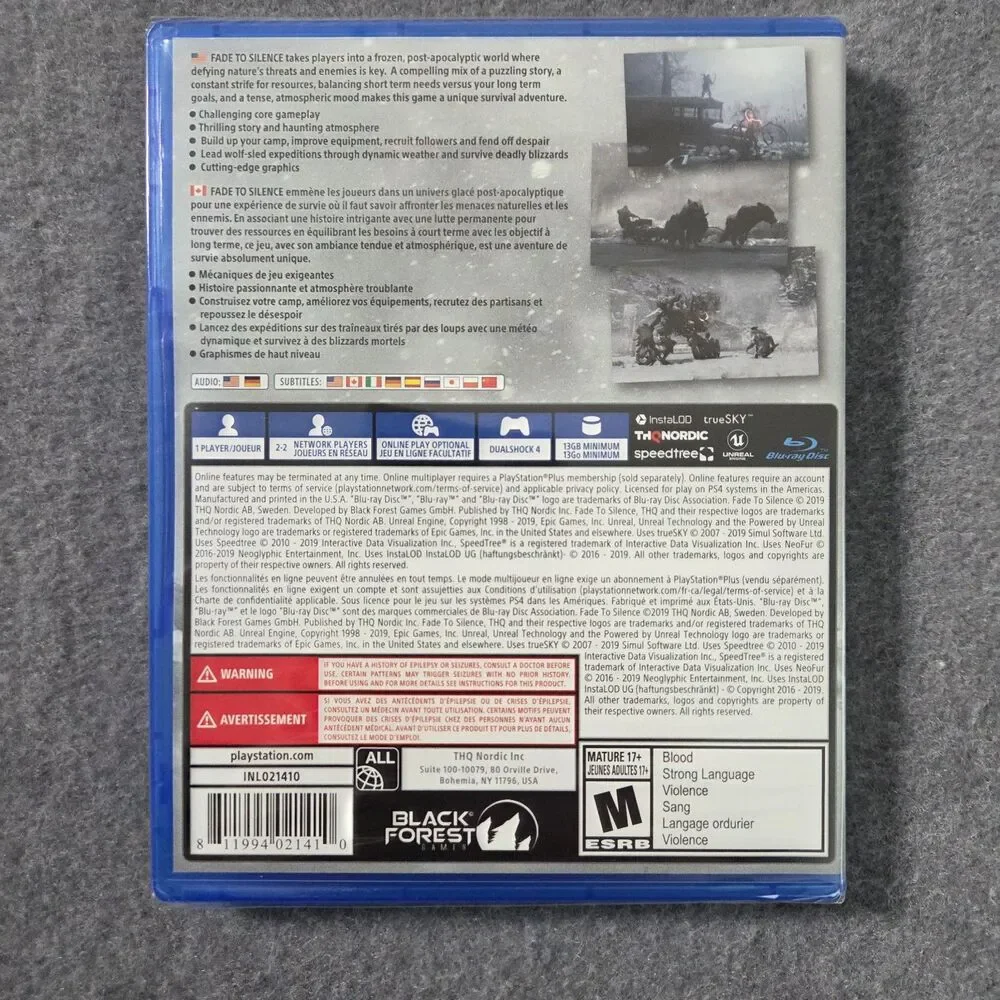 Fade to Silence PS4 Game